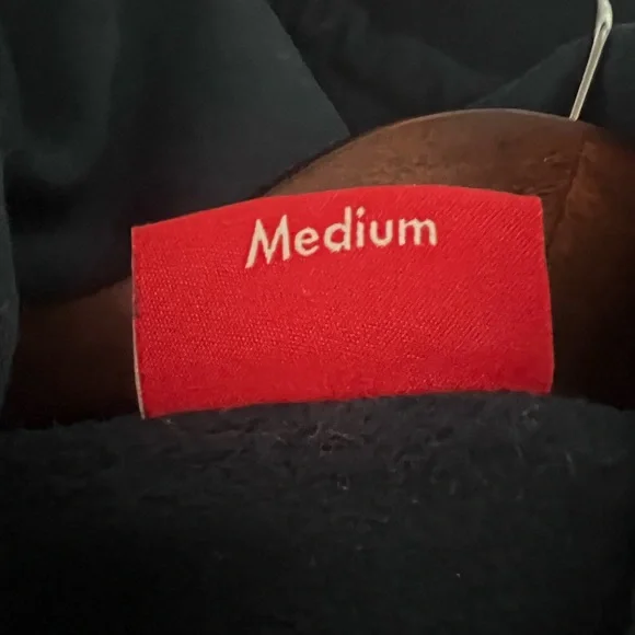 Supreme Striped Rib Hooded Sweatshirt Size Medium - Picture 6 of 6